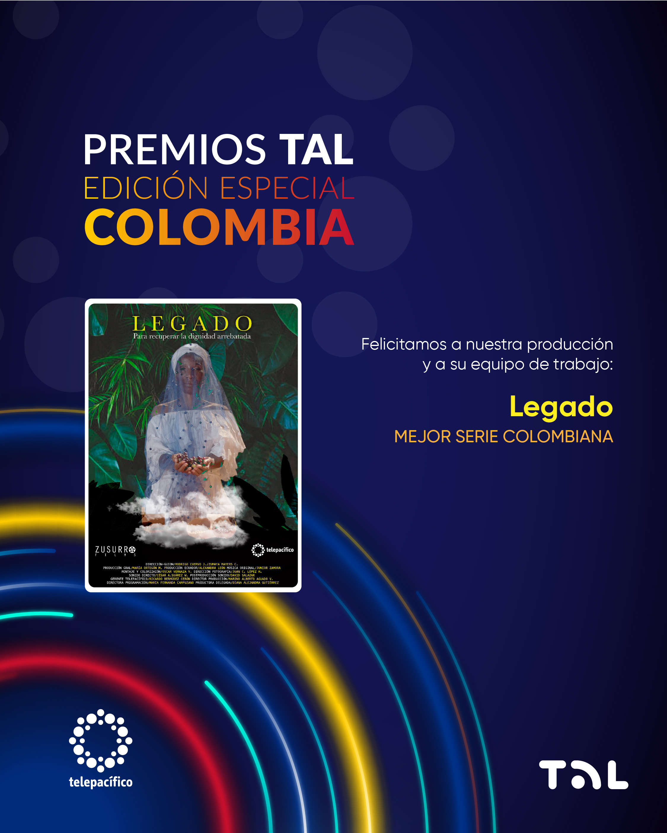 MEJOR SERIE COLOMBIANA LEGADO